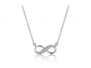 I-Infinity Pendant Necklace kwi-Sterling Silver, 1...