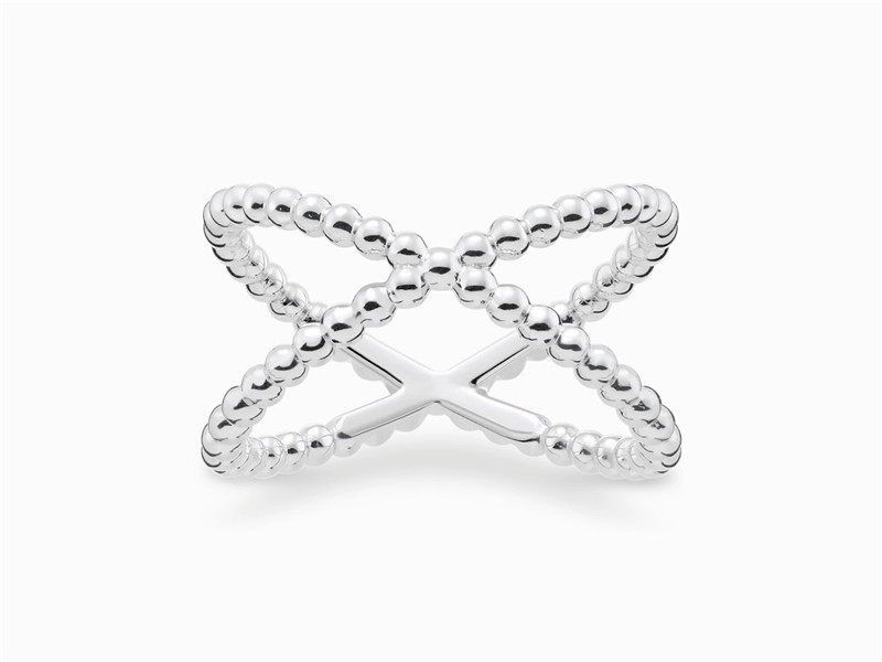 Sterling zilveren Criss Cross Design-ring