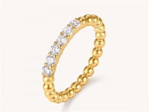 Женское кольцо Enternity из стерлингового серебра с муассанитом